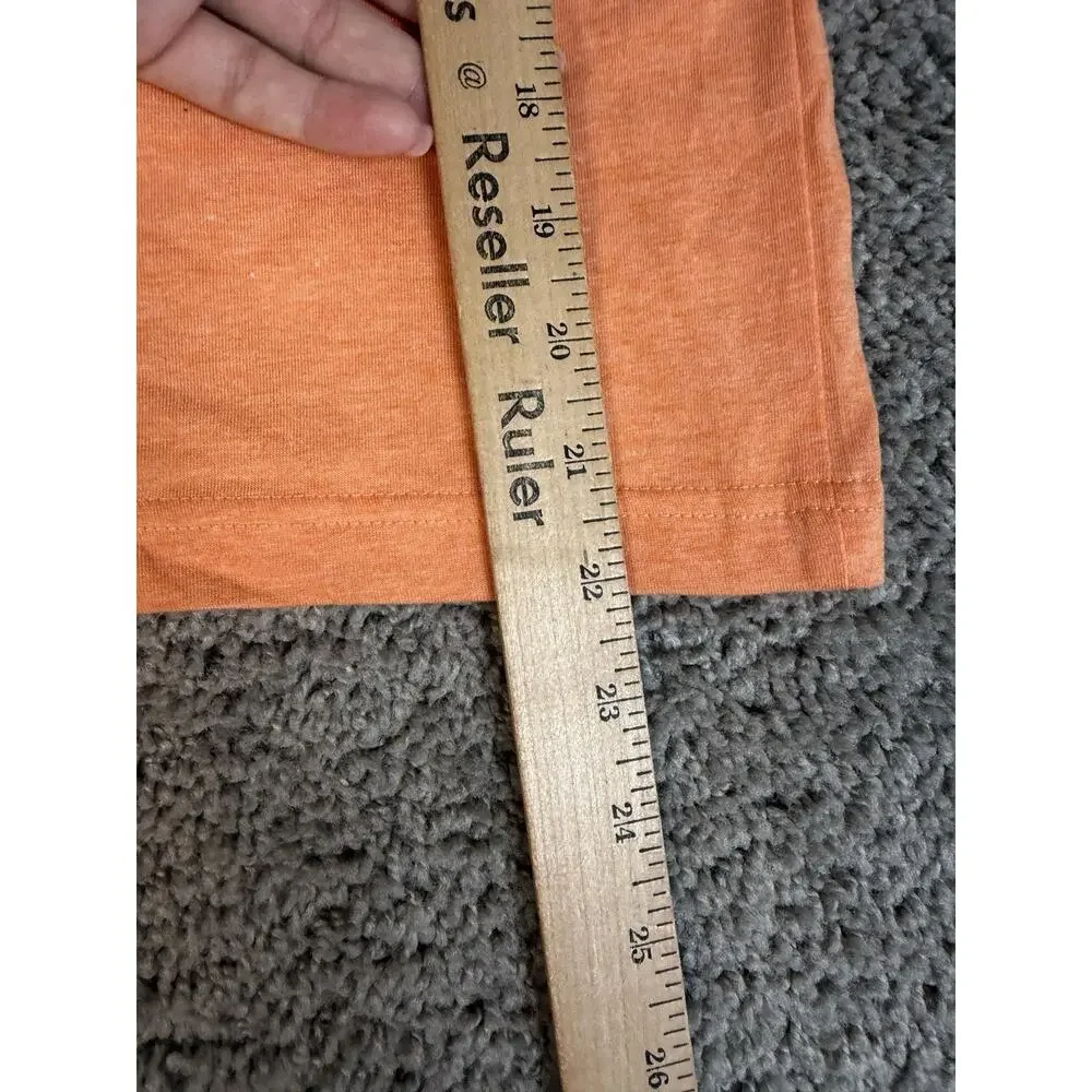 Tommy Hilfiger Shirt Boys Small 8-10 Orange Short Sleeve Tagless Logo Cotton